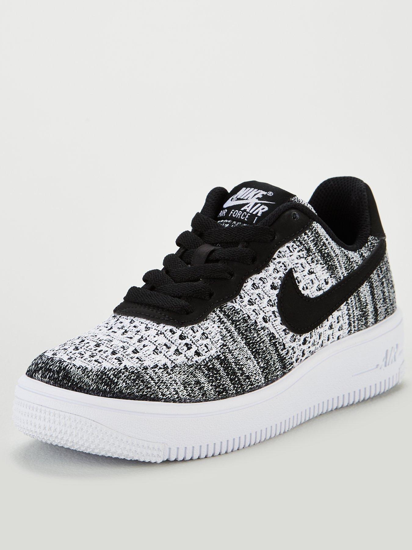 air force 1 flyknit white junior