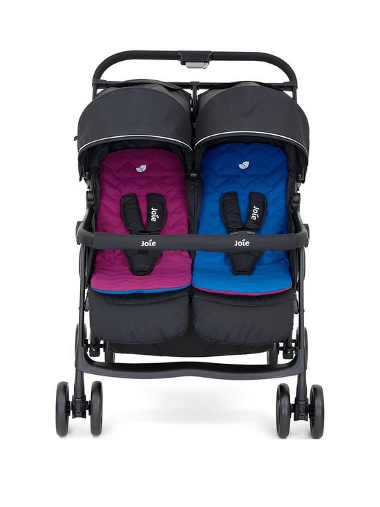stillFront image of joie-baby-aire-twin-stroller-rosysea