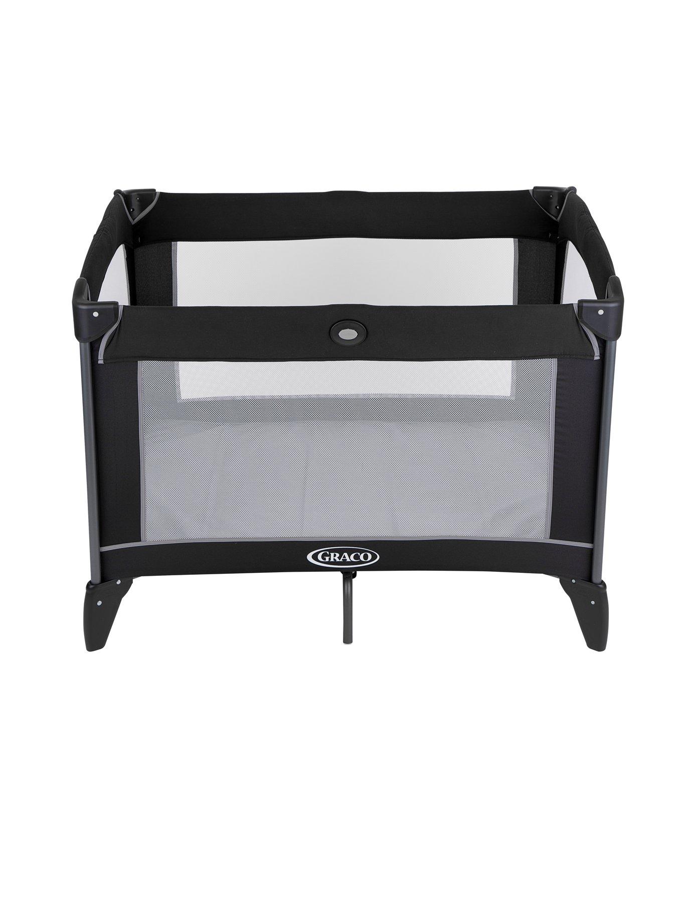 Graco Compact Travel Cot Black/Grey Littlewoods