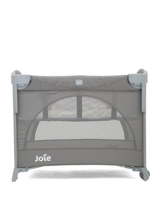 stillFront image of joie-baby-kubbie-sleep-travel-cot-foggy-grey