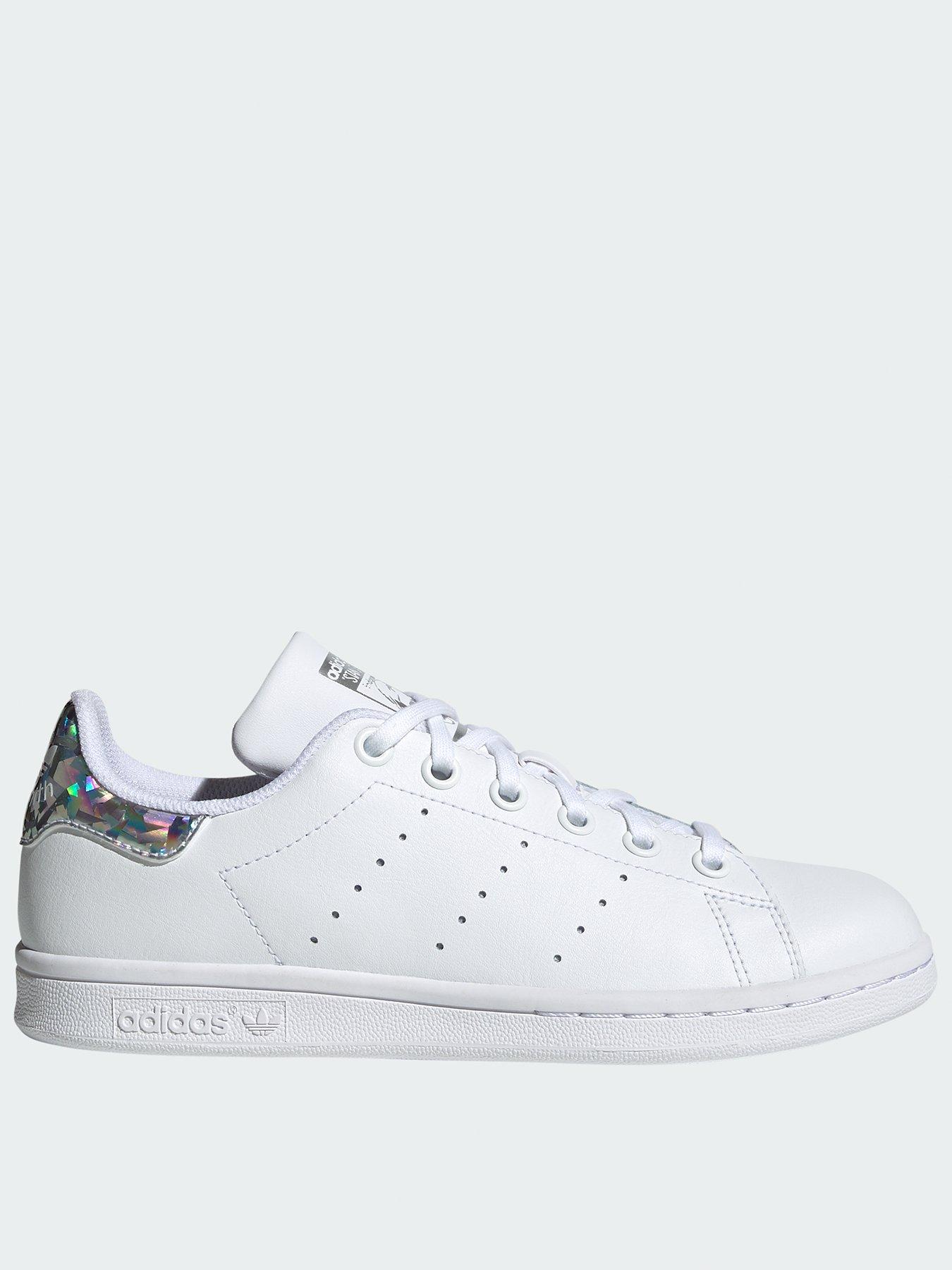 white trainers with sparkle