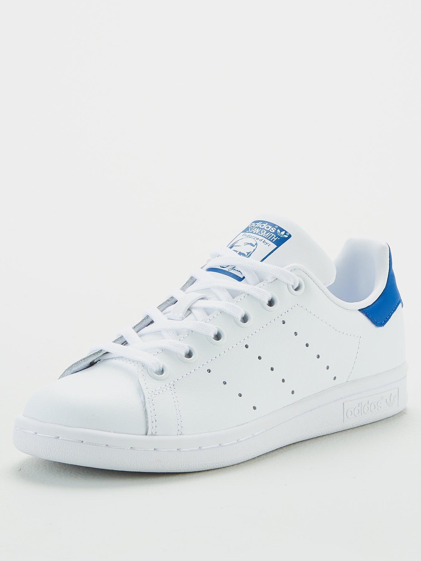 stan smith white blue