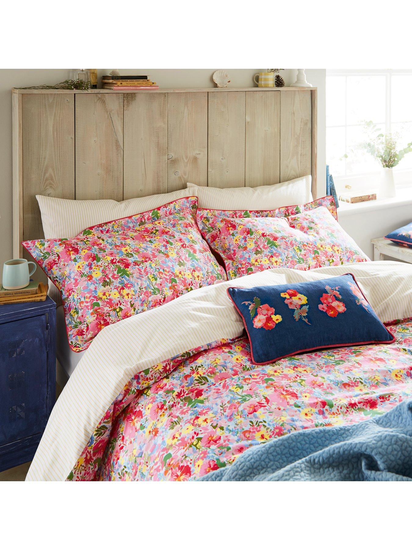 Joules Hollyhock Meadow 100 Cotton Duvet Cover Littlewoods Com