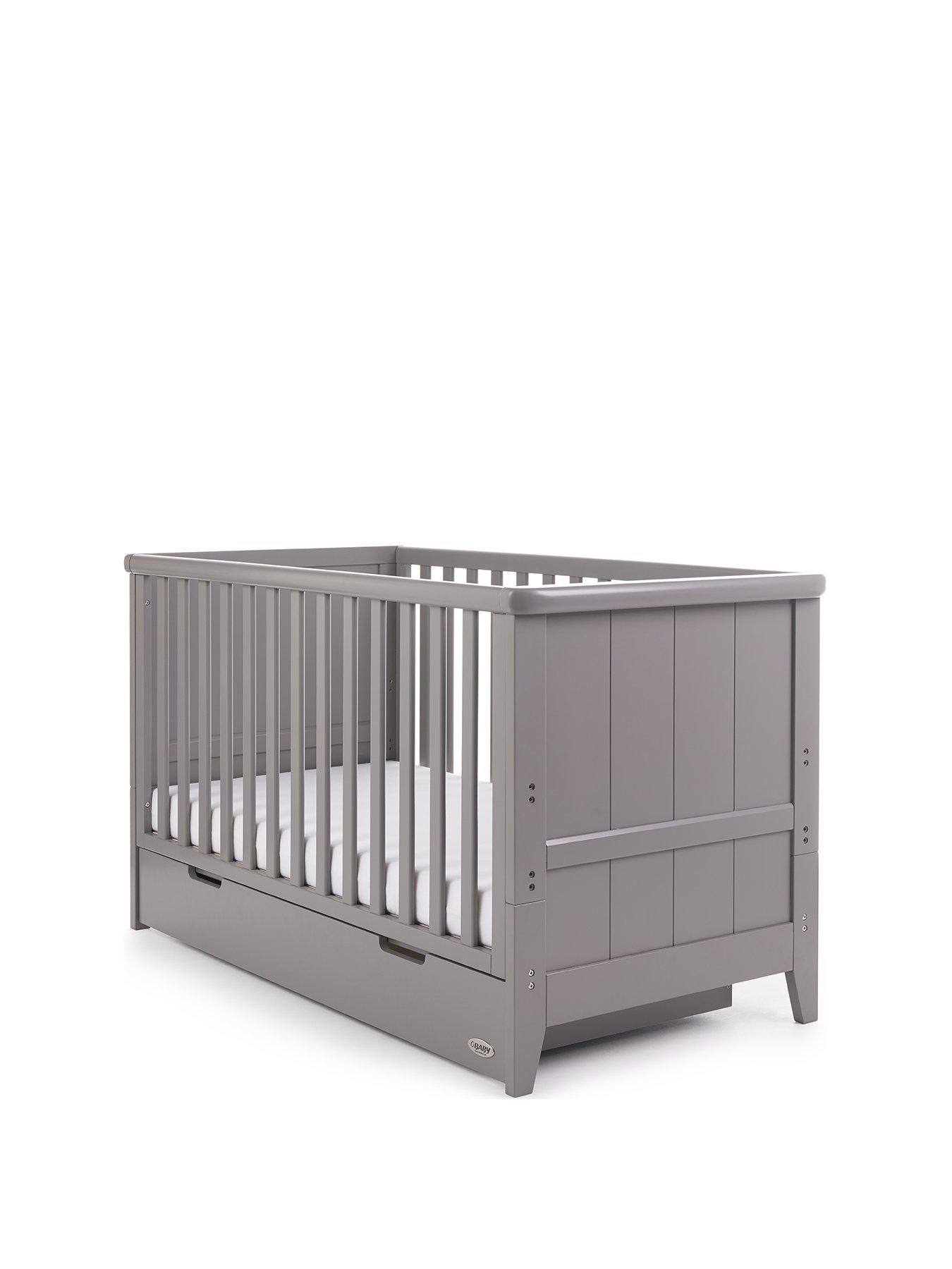 obaby belton cot bed white