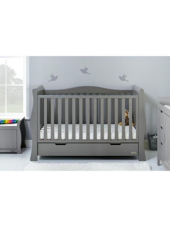 stillFront image of obaby-stamford-luxenbspsleigh-3-piece-nursery-furniture-set