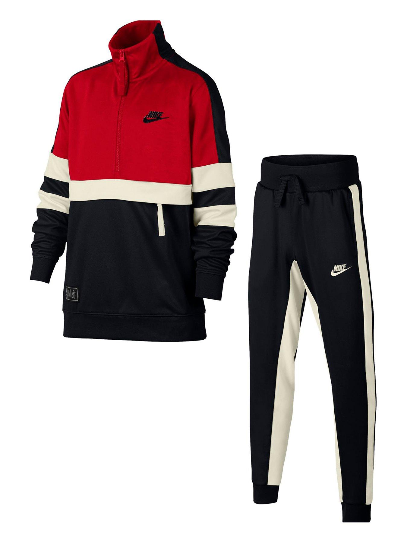 nike air tracksuit red