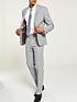  image of river-island-grey-textured-skinny-suit-jacket