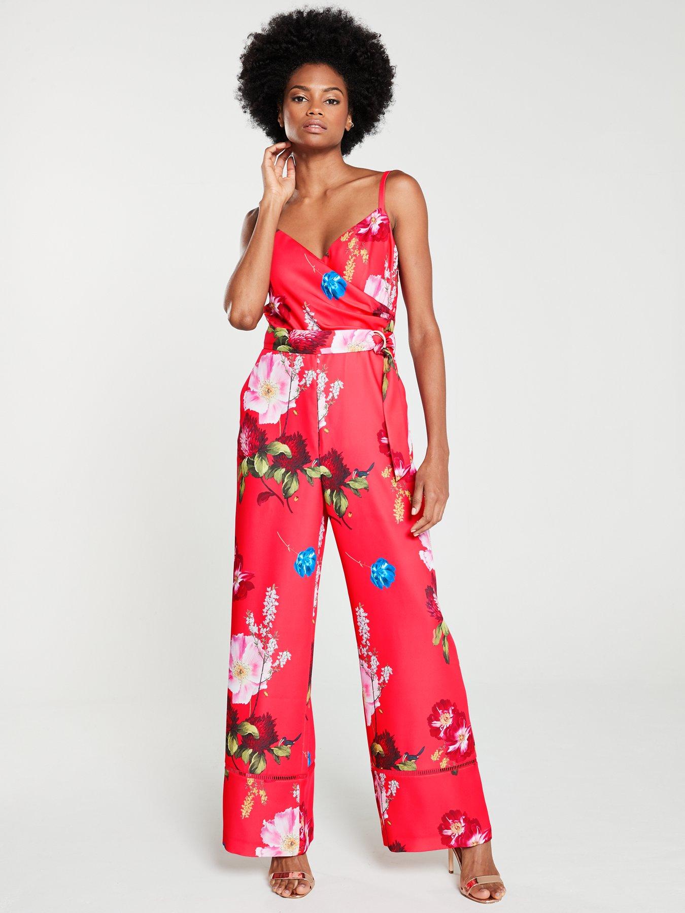 littlewoods red jumpsuit