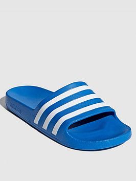 Adidas   Adilette Aqua Slides - Blue/White
