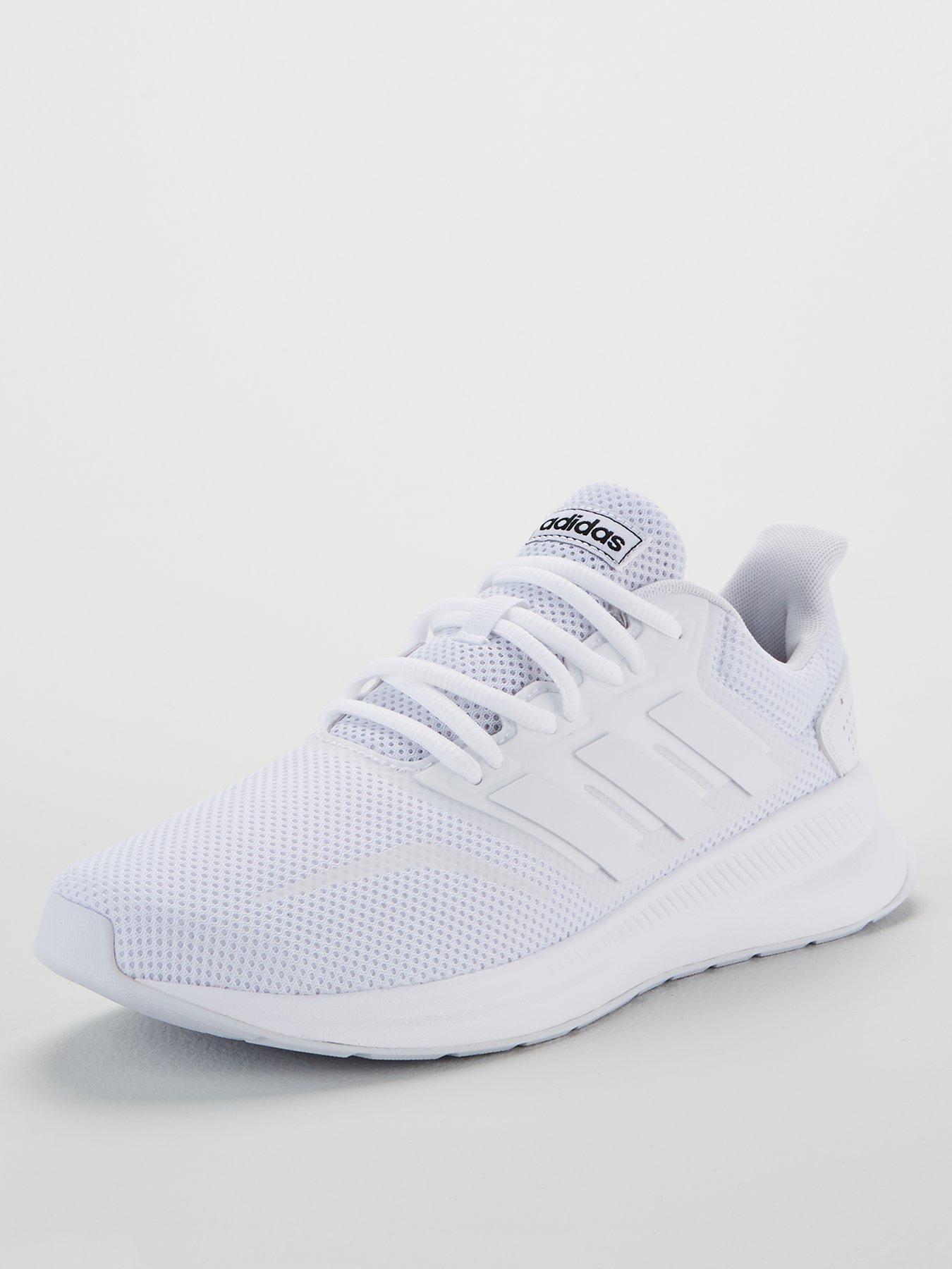 mens all white adidas trainers