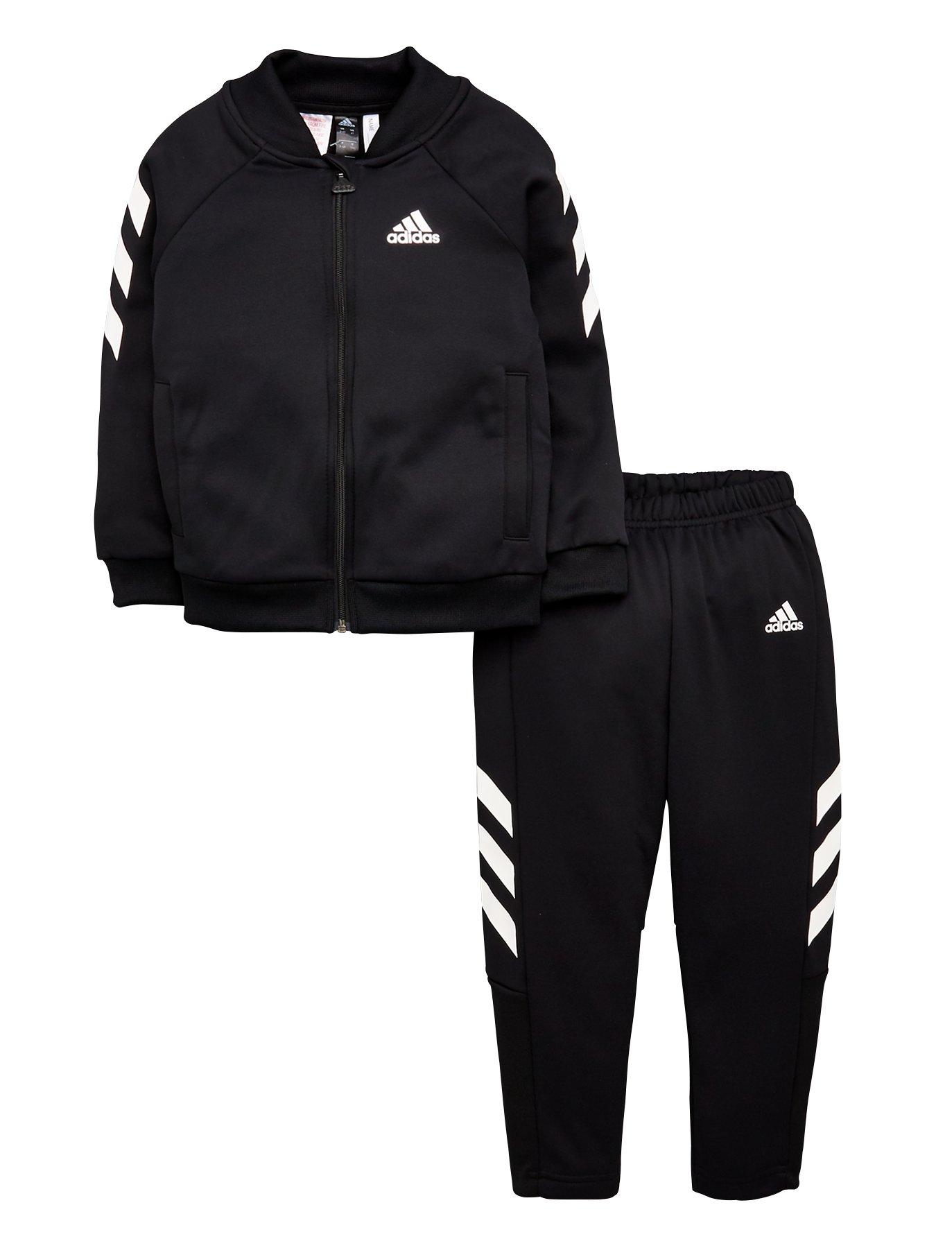 baby black adidas tracksuit