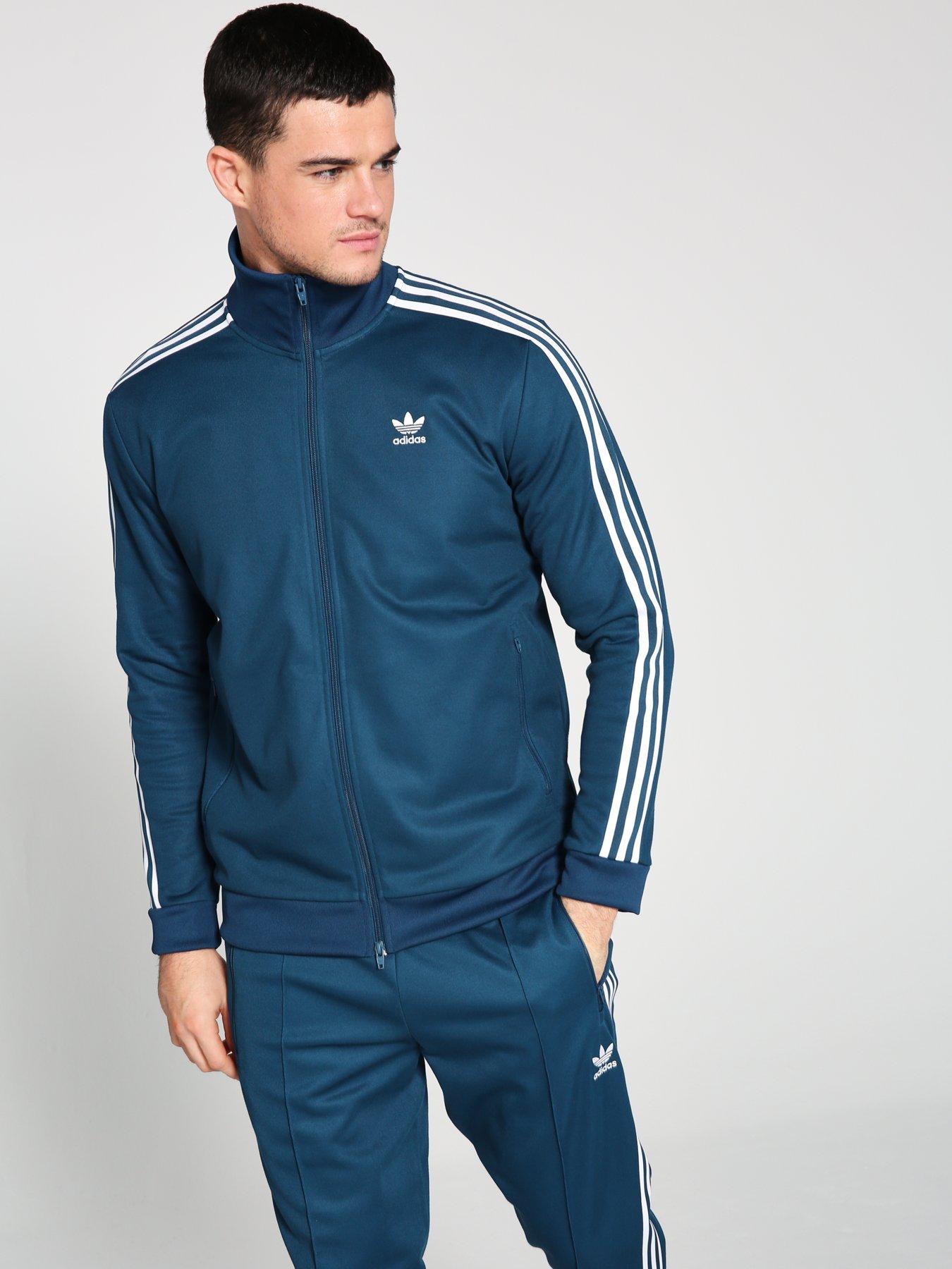 adidas originals beckenbauer track top blue