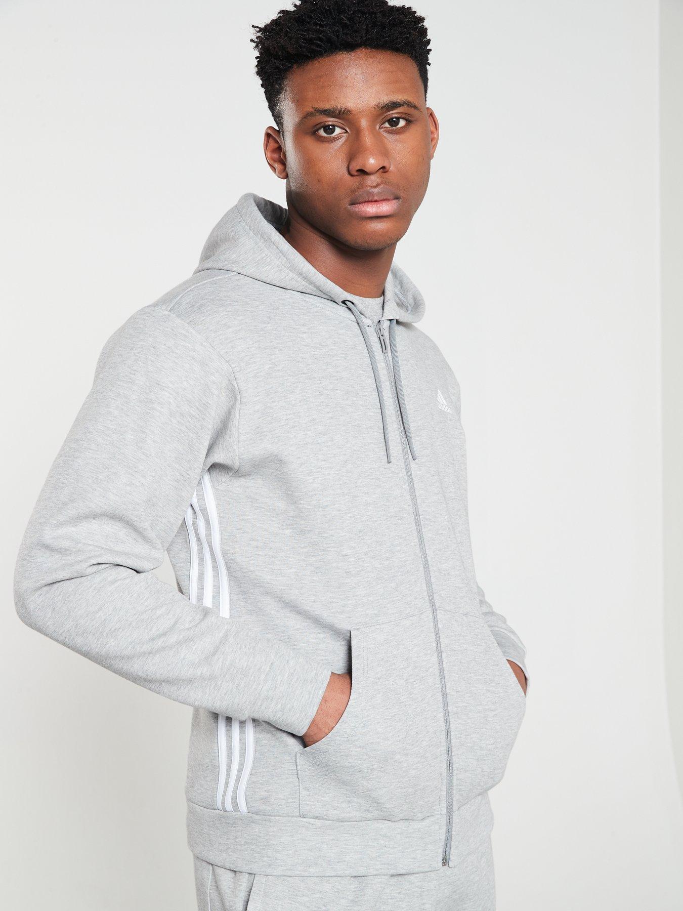 adidas hoodie side stripe