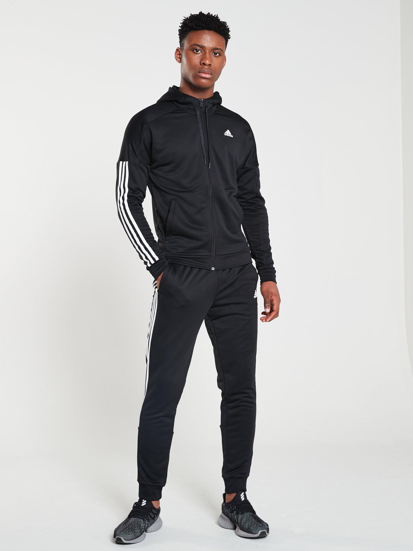 adidas game time hooded tracksuit
