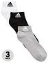  image of adidas-cushion-3-pack-ankle-socks-3-pack-greyblackwhite