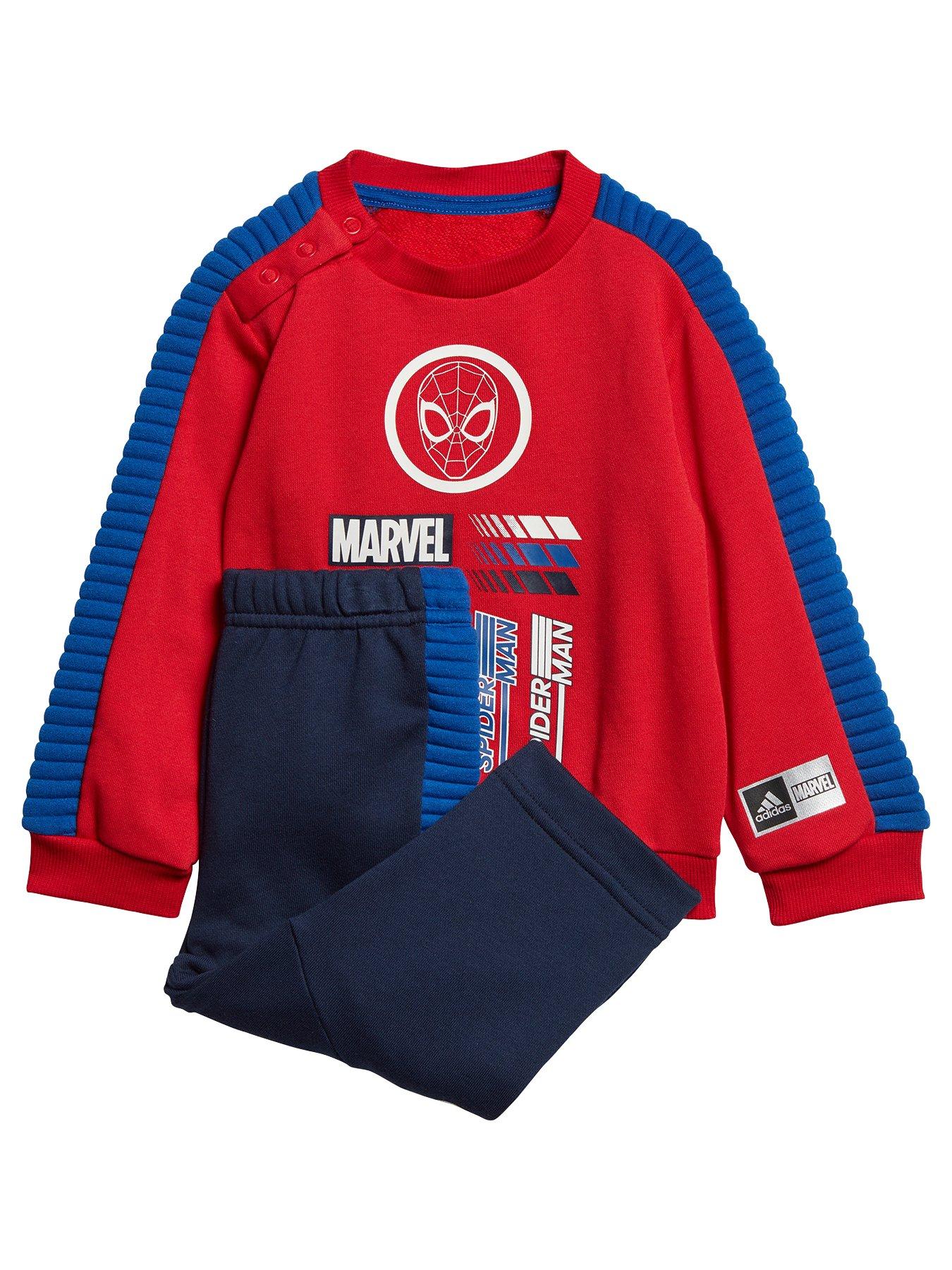 red toddler adidas tracksuit