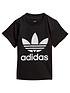  image of adidas-originals-infant-trefoil-t-shirt-blackwhite