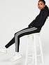  image of adidas-originals-youth-3-stripe-leggings-blackwhite