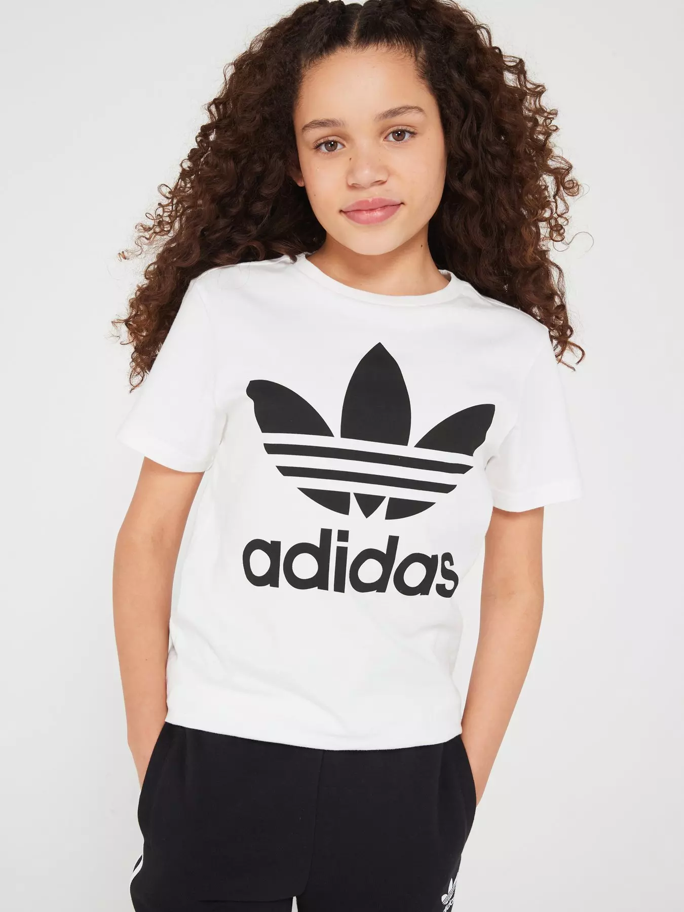 adidas Sportswear Junior Essentials Big Logo Leggings - Black/White