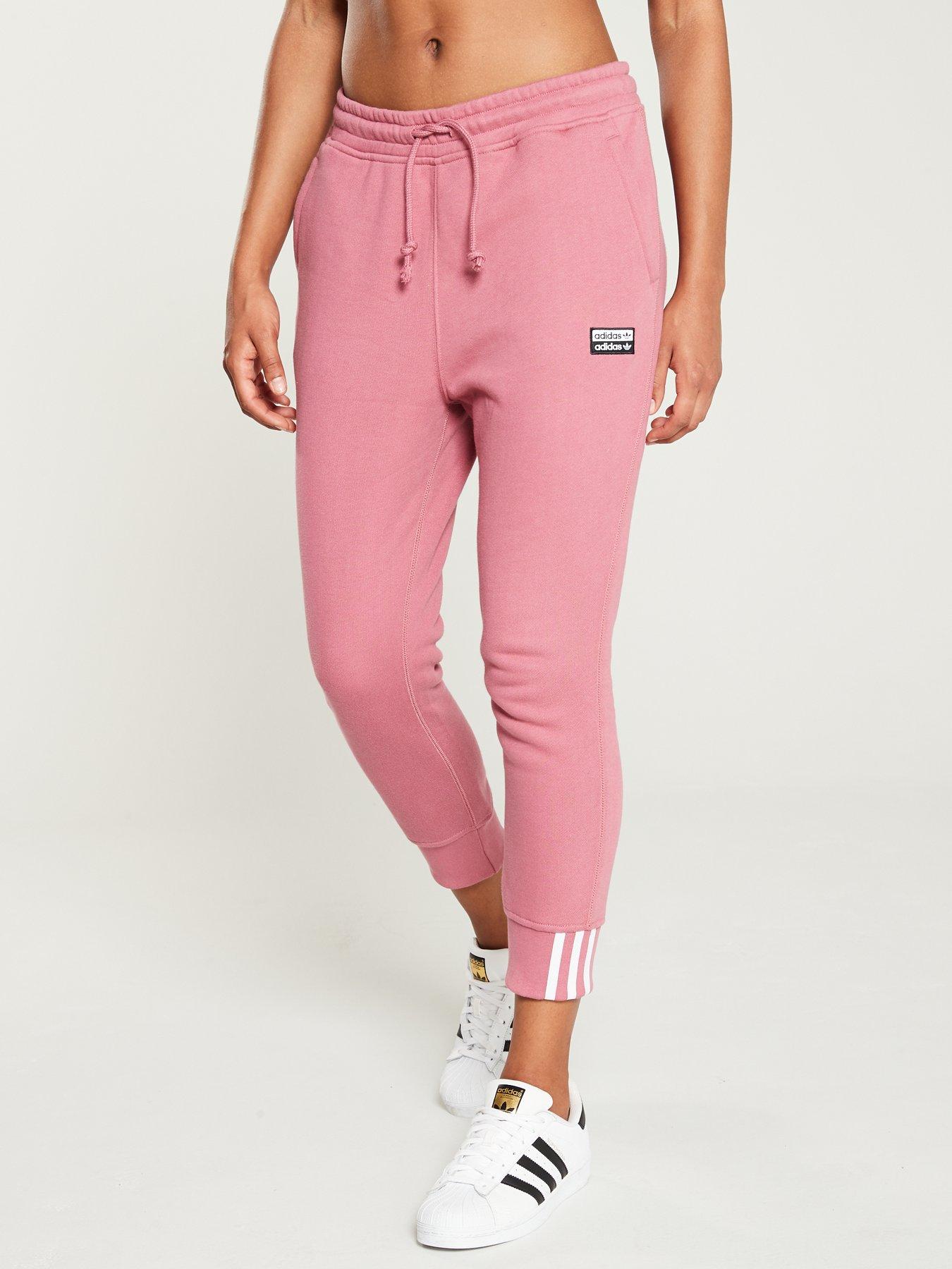 baby pink adidas pants