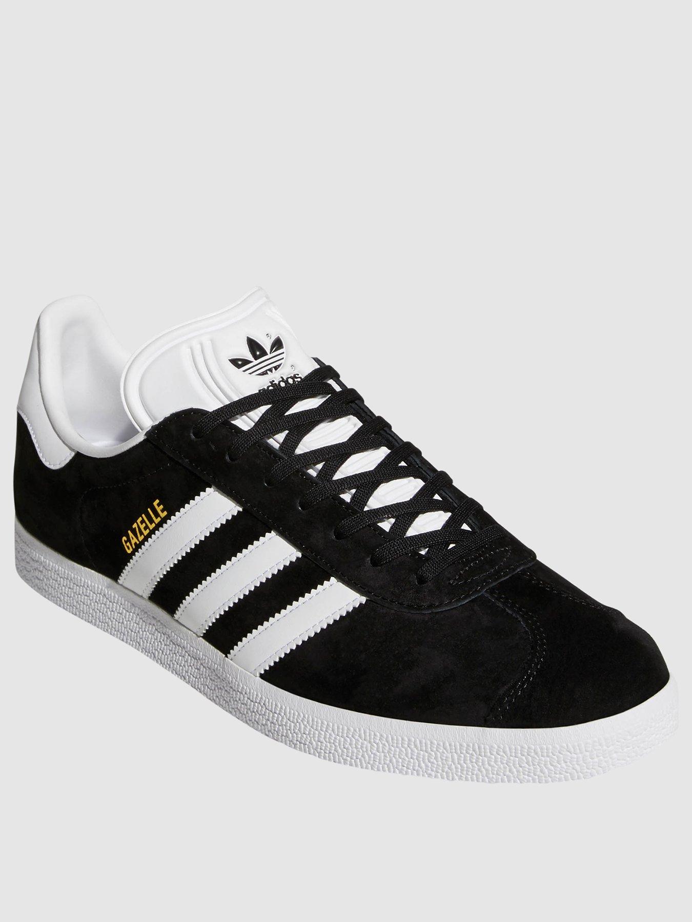 adidas gazelle black and white