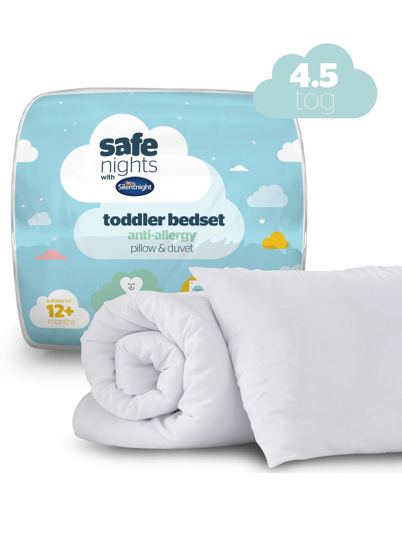 Image 1 of 6 of Silentnight Safe Nights Anti-Allergy Toddler Cot Bed Bedset - 4.5 Tog Duvet &amp; Pillow