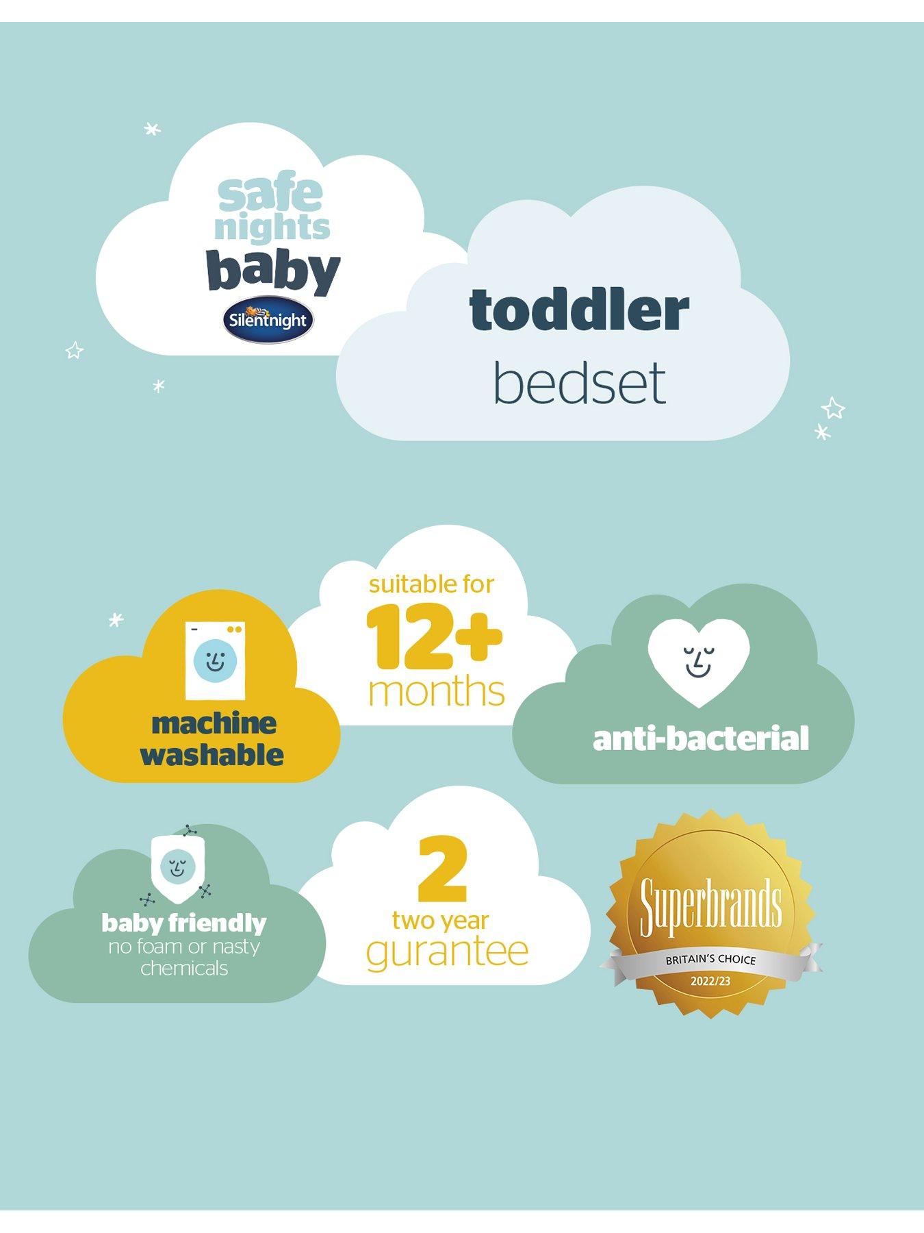 Image 6 of 6 of Silentnight Safe Nights Anti-Allergy Toddler Cot Bed Bedset - 9 Tog Duvet &amp; Pillow