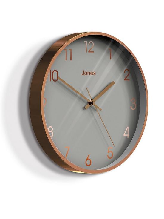 stillFront image of jones-clocks-fame-copper-wall-clock