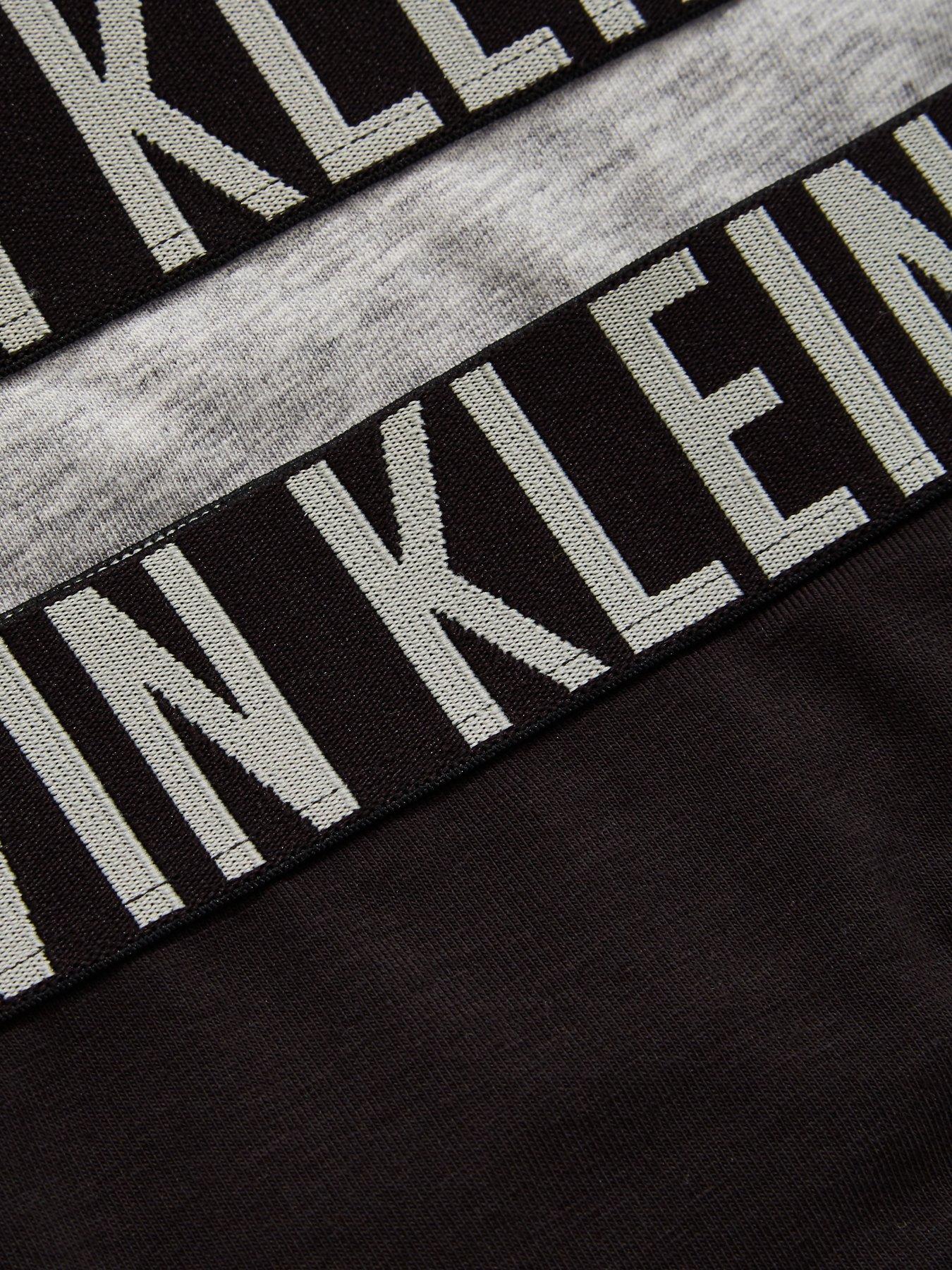 Image 4 of 4 of Calvin Klein Girls 2 Pack Bikini Briefs - Black/Grey