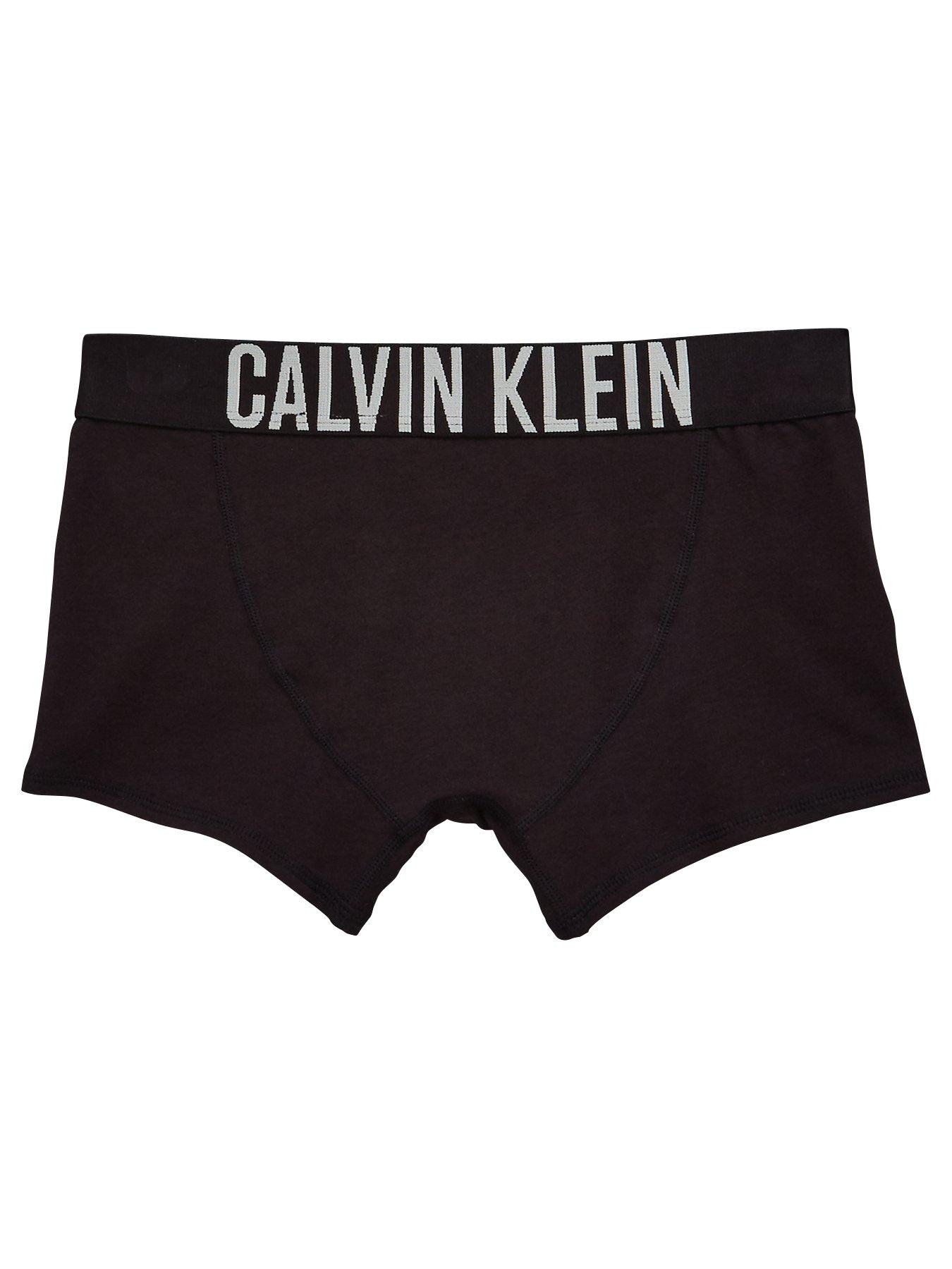 Image 3 of 4 of Calvin Klein Boys 2 Pack Trunks - Black
