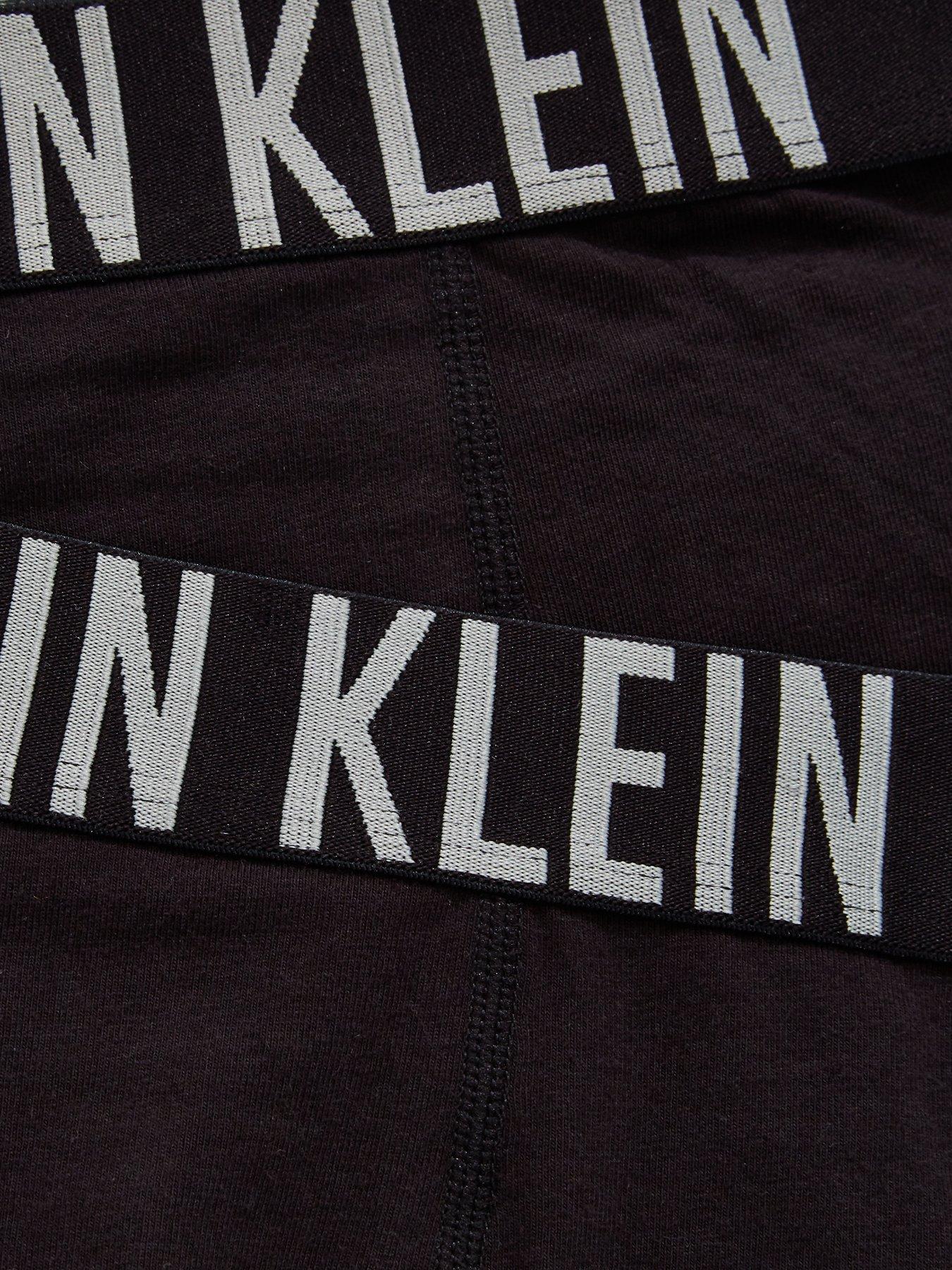 Image 4 of 4 of Calvin Klein Boys 2 Pack Trunks - Black