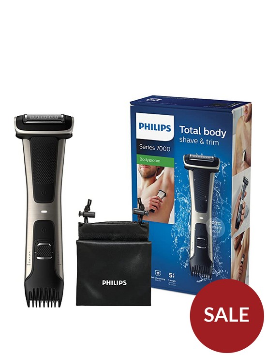 front image of philips-series-7000-showerproof-body-groomer-and-trimmer-bg702513