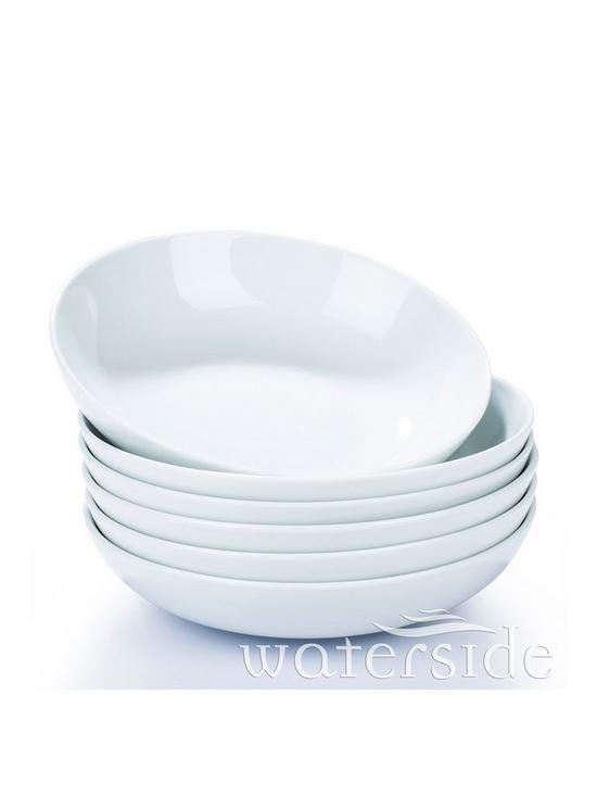 front image of waterside-set-of-6nbspwhite-pasta-bowls