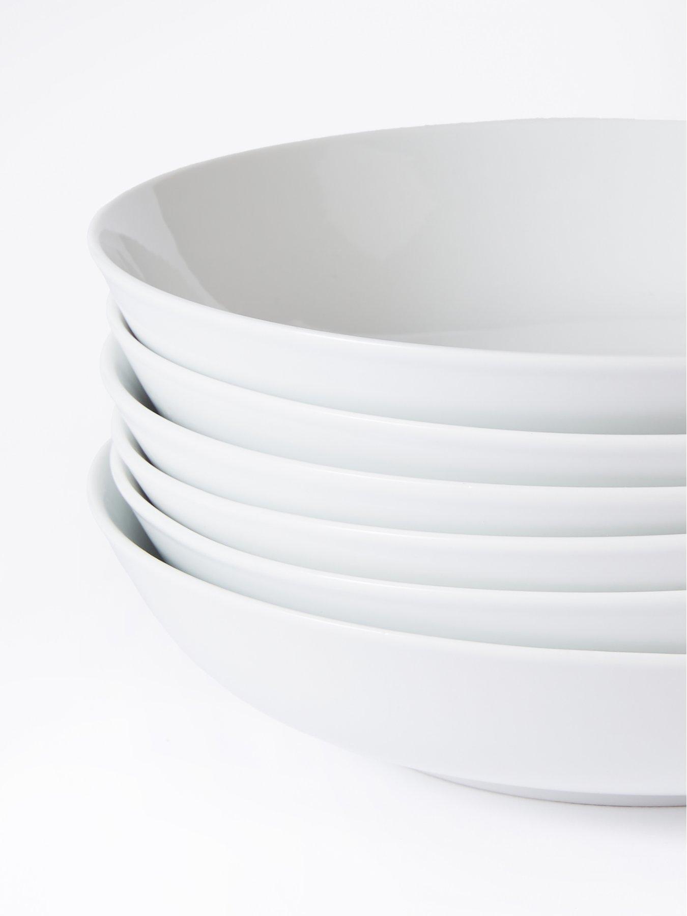 Image 3 of 5 of WATERSIDE Set of 6&nbsp;White Pasta Bowls