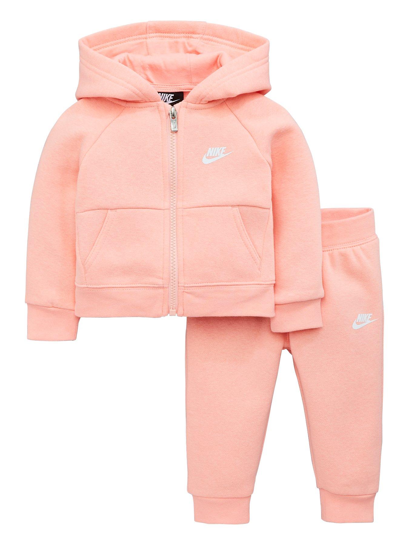 pink nike tracksuit baby
