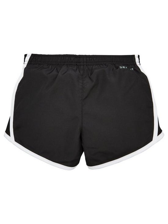 back image of nike-girls-dry-tempo-shorts-blackwhite