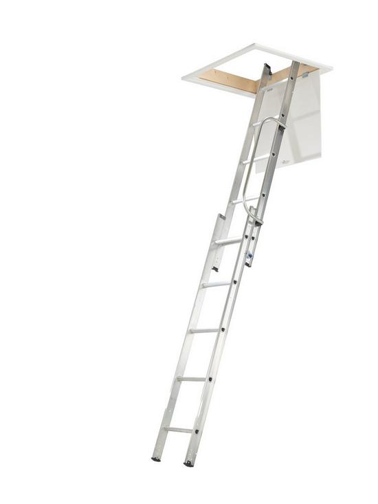 stillFront image of werner-2-section-aluminium-loft-ladder