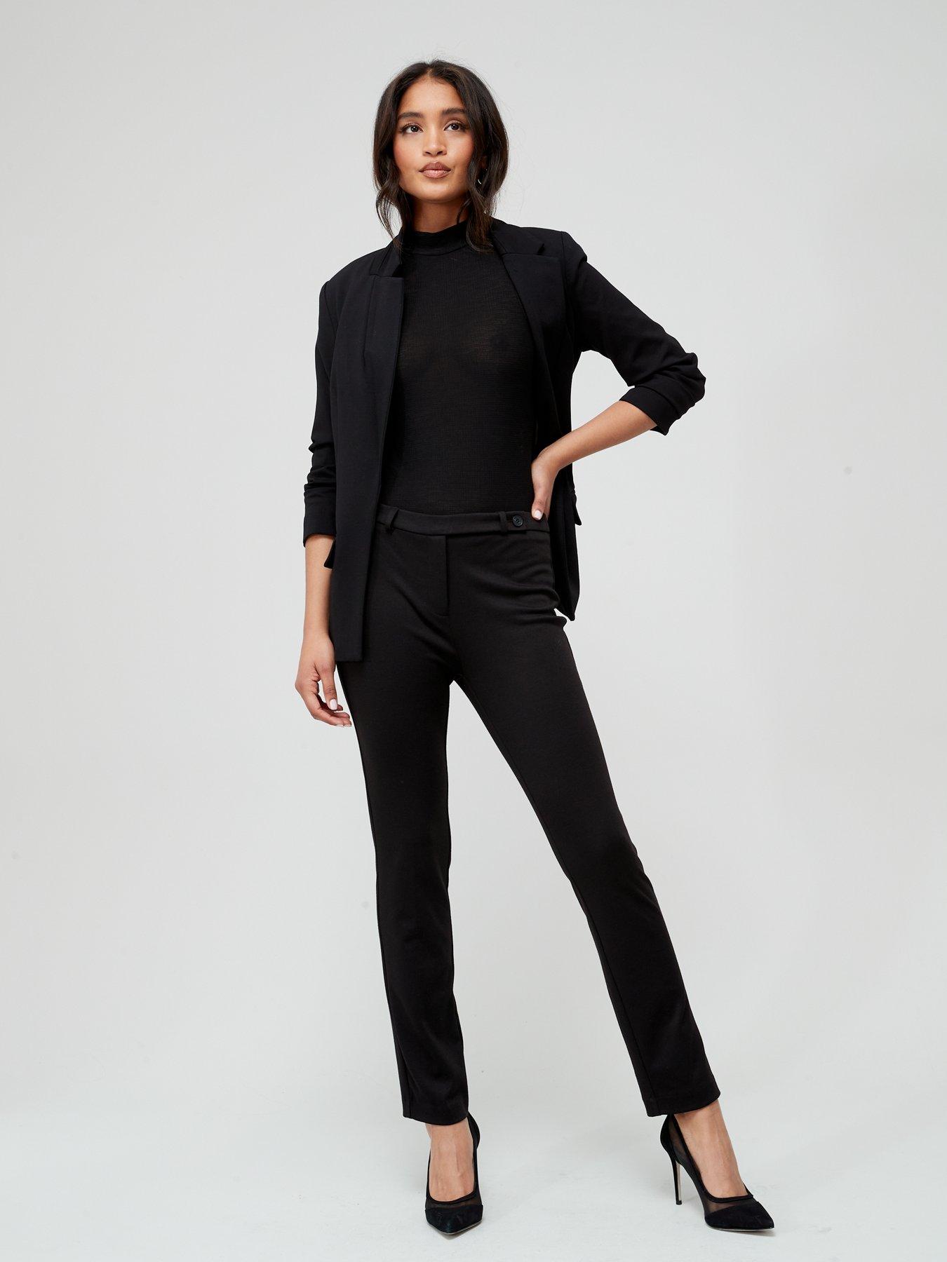 Image 6 of 6 of Everyday Ponte Slim Leg Trouser - Black
