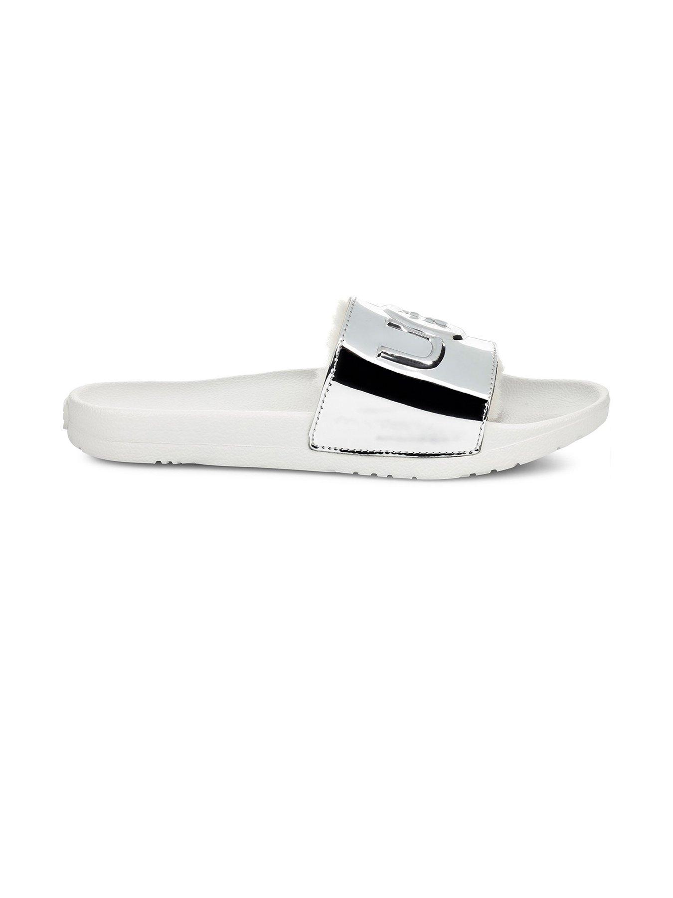 ugg silver sliders
