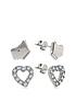 radley-sterling-silver-dog-and-crystal-set-heart-ladies-earrings-setfront