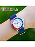  image of tikkers-red-white-and-blue-dial-blue-silicone-strap-kids-watch