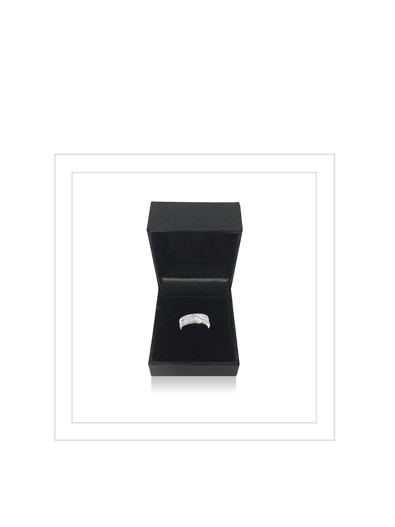 Image 4 of 5 of Love DIAMOND 9ct White Gold 75 Point Diamond (total) Bridal Set