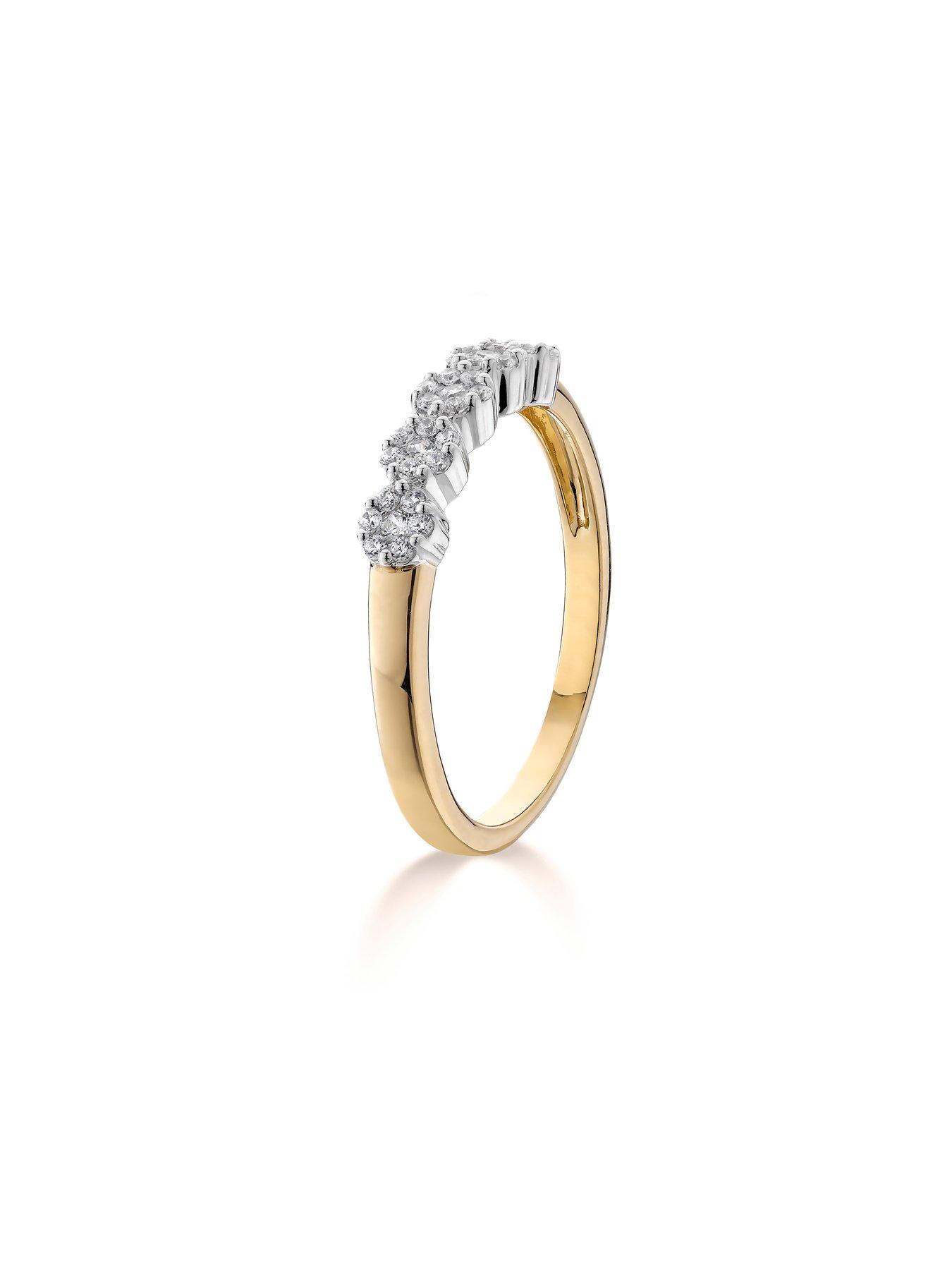 Image 5 of 6 of Love DIAMOND 9Ct 20 Diamond 5 Stone Eternity Ring