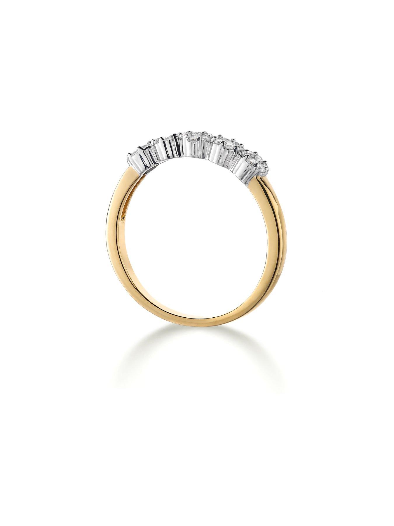 Image 6 of 6 of Love DIAMOND 9Ct 20 Diamond 5 Stone Eternity Ring