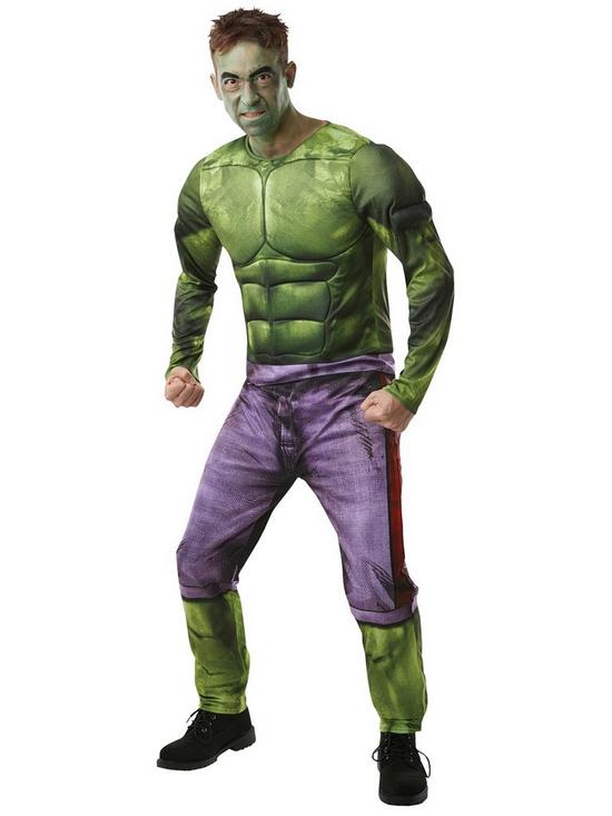 front image of marvel-adult-hulk-costume