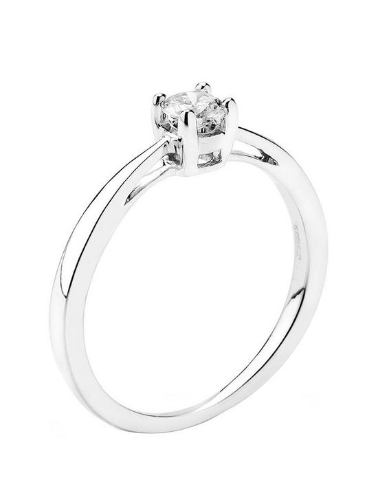 stillFront image of love-diamond-9ct-gold-13-carat-diamond-solitaire-engagement-ring
