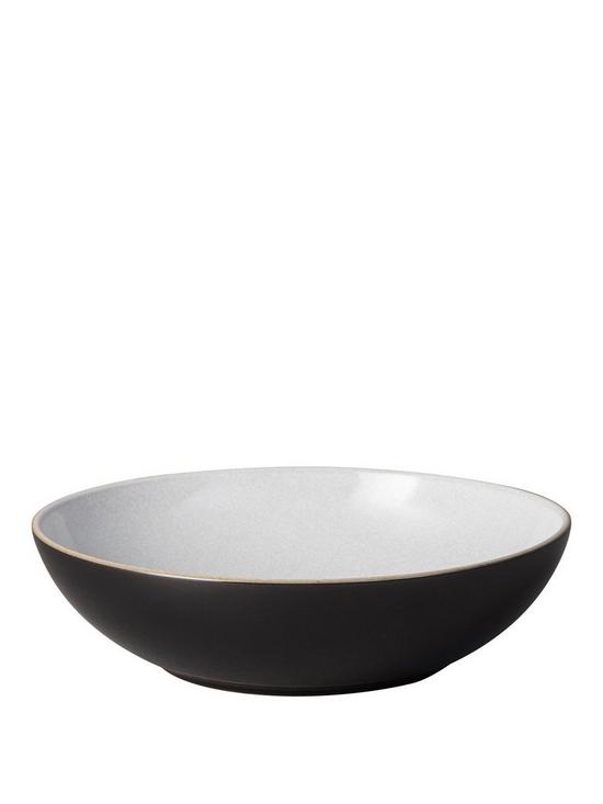 front image of denby-elements-serving-bowl-ndash-black