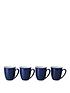  image of denby-elements-set-of-4-mugs-ndash-dark-blue