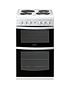 indesit-id5e92kmw-50cm-widenbspelectric-solid-platenbsptwin-cavity-single-oven-electricnbspcooker-whitefront