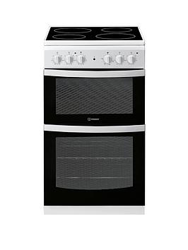 Indesit Indesit Id5V92Kmw 50Cm Electric Twin Cavity Single Oven Cooker -  ... Picture